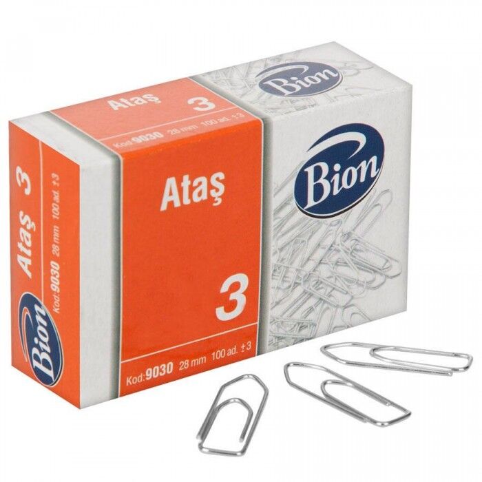 Mas 9030 Bion Ataş 28 mm No:3 - 100'lü Paket